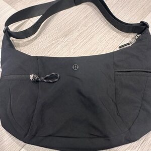 lululemon athletica Classic Black Shoulder Bag